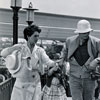 Suzanne Pleshette, Claire Wilcox, and Tony Curtis at Disneyland, Forty Pounds of Trouble, 1962