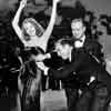 Rita Hayworth with Jean Louis and Charles Vidor in Gilda, 1946