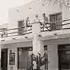 Paramount Studio production set still for The Last Outpost, filmed in Palm Springs, 1935, at the Hotel Del Tahquitz