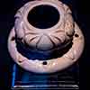 White Star Line ceiling rose original from Nomadic ship, Titanic The Exhibition, Los Angeles, December 2023