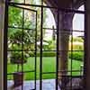 Chateau Marmont lobby restaurant window, April 2002