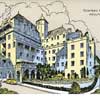Chateau Marmont vintage 1940 postcard