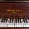 Sohmer and Company Piano, Chateau Marmont lobby/living room area, October 2021