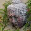 Chateau Marmont Hotel Buddha head, May 2017