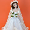 Gene Marshall in Franklin Mint Jacqueline Kennedy vinyl doll wedding outfit