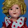 Composition Shirley Temple 16 inch Baby Take A Bow doll