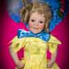 Shirley Temple Danbury Mint 75th Anniversary doll wearing Little Colonel outfit