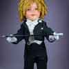 Shirley Temple 20 inch doll wearing custom-made Young People Fifth Avenue Tuxedo by Lolly