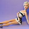 Derby Dreams Gene Marshall doll wearing Simply Gene Platinum outfit