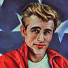 Photo of James Dean painting by Kenneth Kendall, February 2006
