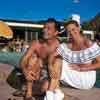 Tony Martin and Cyd Charisse at the Palm Springs Biltmore Hotel, 1950s