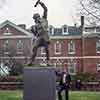 The Signer statue, Independence Hall, Philadelphia, Pennsylvania, December 1983