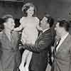 Shirley Temple with Russian Pilots on Fox lot, July 17, 1937