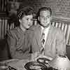 Shirley Temple and John Agar at Sugie's Beverly Tropics, 3rd wedding anniversary, September 1948