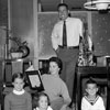 Shirley Temple and husband Charles at home with daughters Linda Susan and Lori and son Charles, August 1957