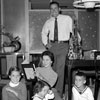 Shirley Temple and husband Charles at home with daughters Linda Susan and Lori and son Charles, August 1957