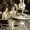 Shirley Temple and the Camp Fire Girls at her Brentwood home, October 1940