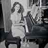 Shirley Temple on the piano at her Rockingham home, 1943